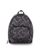 Burberry Tb Backpack In Black Canvas