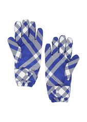 Burberry Tri Bar Check Cold Weather Nylon Gloves