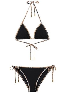 BURBERRY Triangle bikini set