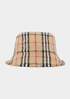 Burberry Tweed Check Bucket Hat