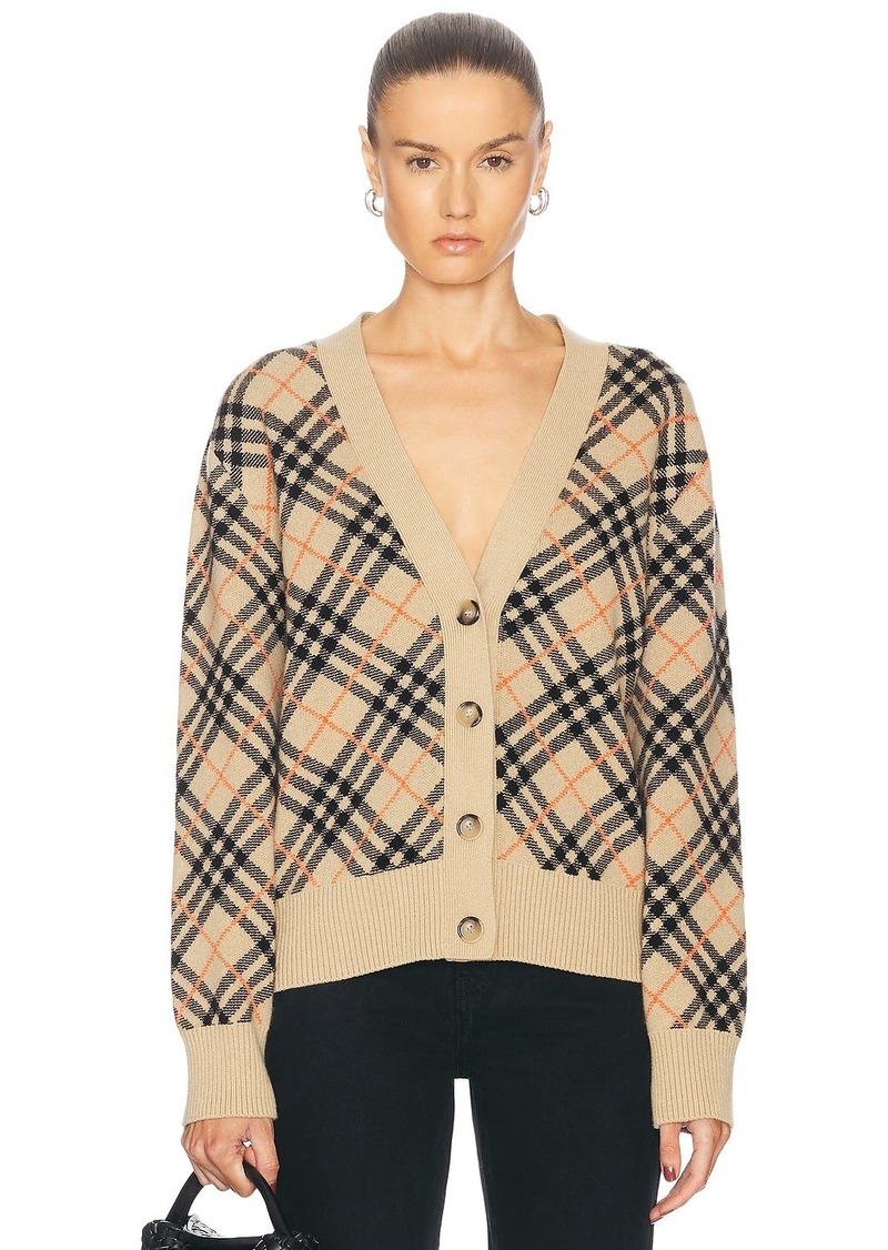 Burberry V-Neck Cardigan