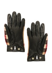 Burberry Victoria 3C Check Wool Gloves