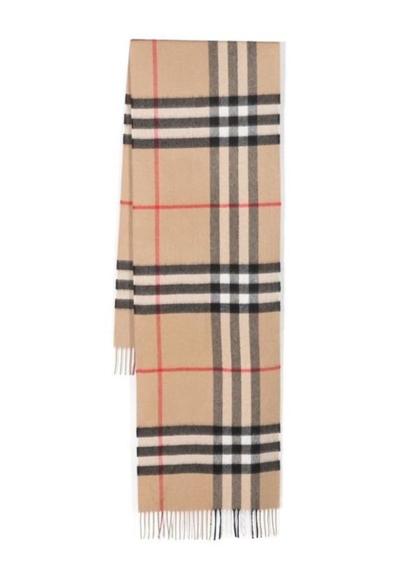 BURBERRY Vintage-check cashmere scarf