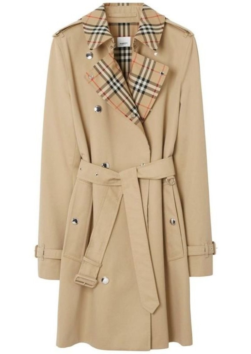 BURBERRY Vintage Check motiv cotton trench coat