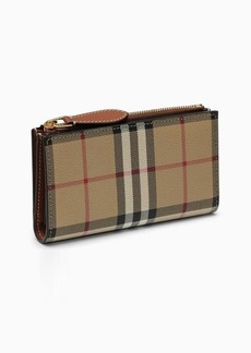 Burberry wallet with Vintage Check pattern in coated canvas