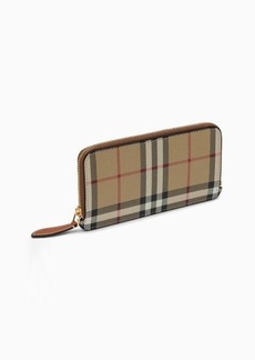 Burberry wallet with Vintage Check pattern in coated canvas