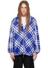 Burberry White & Blue Check Jacket