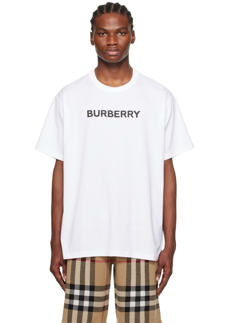 Burberry White Bonded T-Shirt