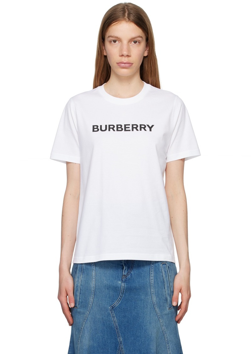 Burberry White Bonded T-Shirt