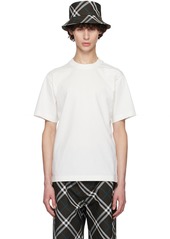 Burberry White Cotton T-Shirt