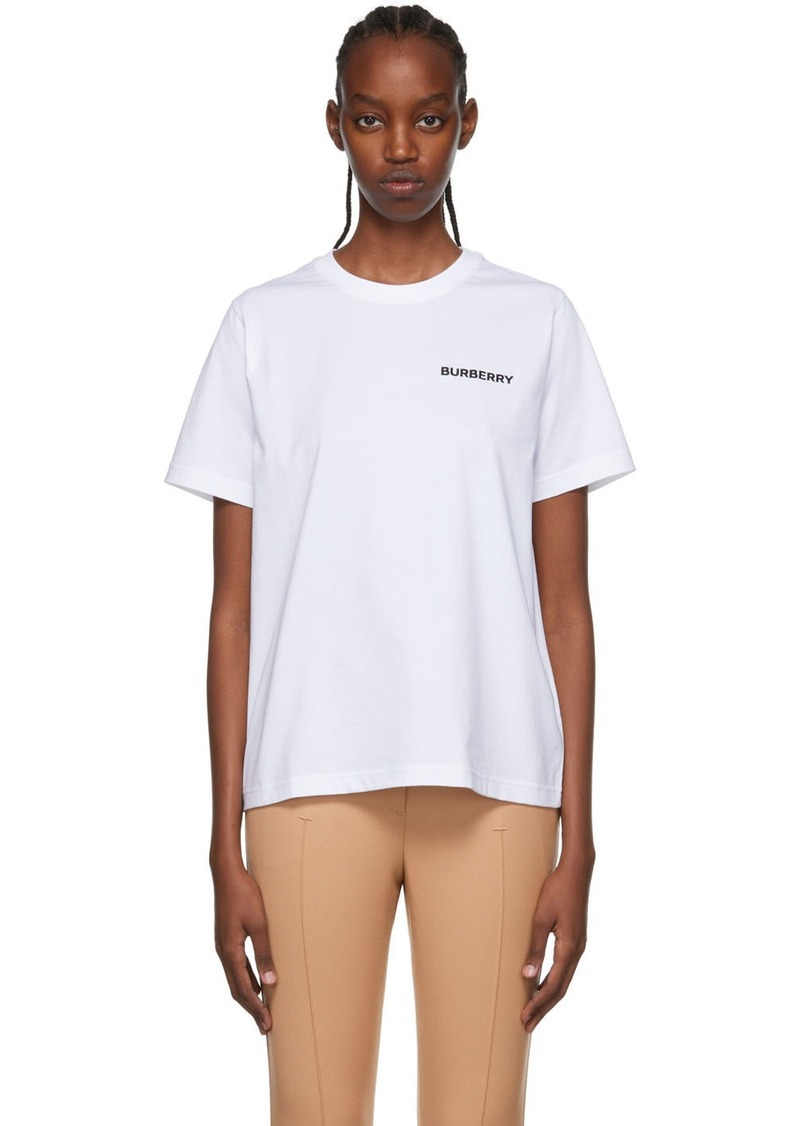 Burberry White Cotton T-Shirt