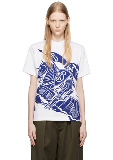 Burberry White EKD T-Shirt