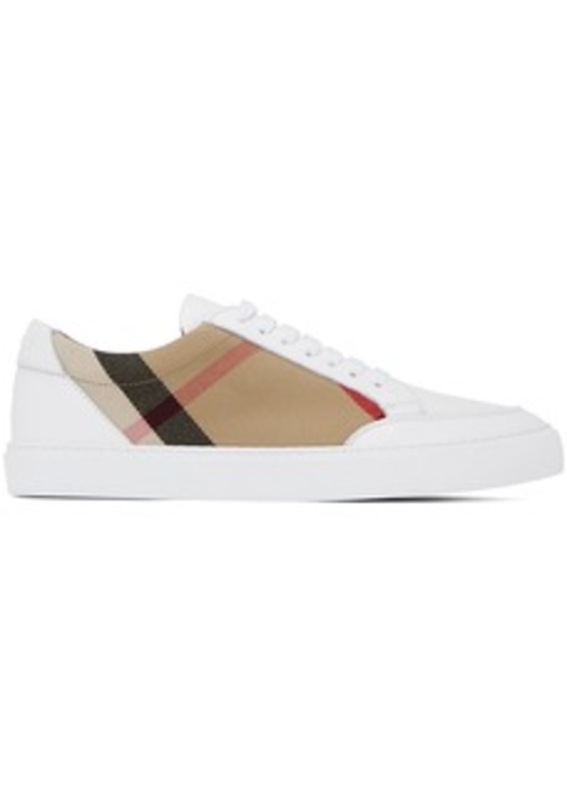 Burberry White House Check Sneakers