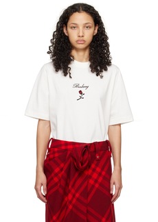 Burberry White Rose T-Shirt