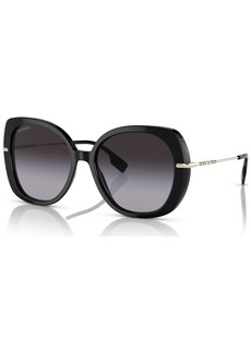 Burberry Women's Eugenie Sunglasses, BE4374 - Black