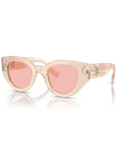 Burberry Women's Low Bridge Fit Sunglasses, Meadow - Pink