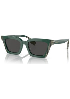 Burberry Women's Sunglasses, Briar - Green, Check Green