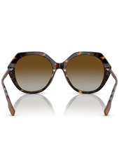 Burberry Women's Polarized Sunglasses, BE4375 Vanessa - Dark Havana