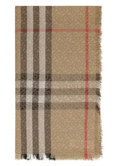BURBERRY WOOL AND SILK SCARF