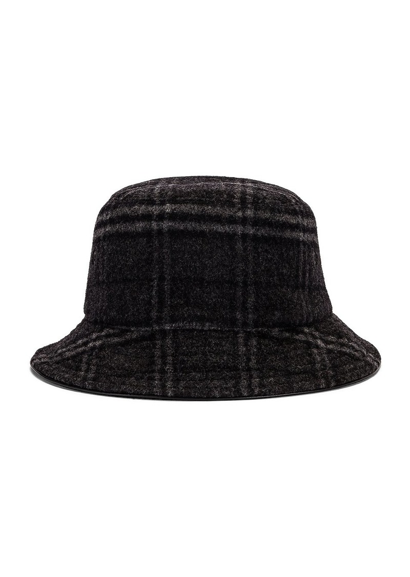 Burberry Wool Check Bucket Hat