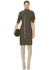 Burberry Zip Up Mini Dress