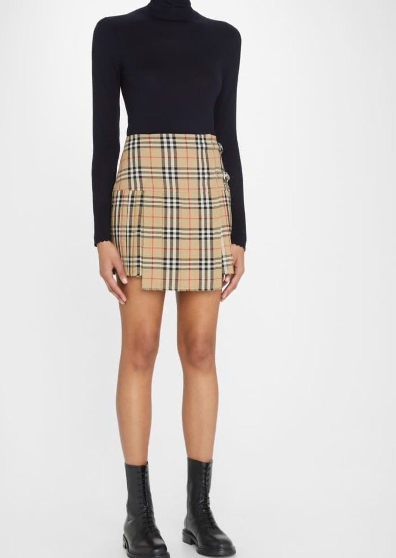 Burberry Zoe Vintage Check Wool Kilt