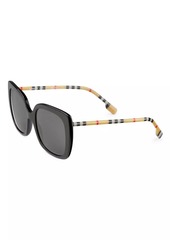 Burberry Caroll Checked Square Sunglasses