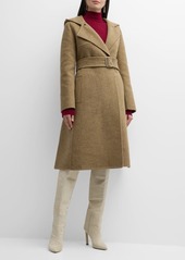 Burberry Cashmere and Wool Hooded Coat