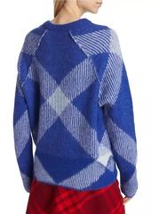 Burberry Check Alpaca-Blend Regular-Fit Sweater