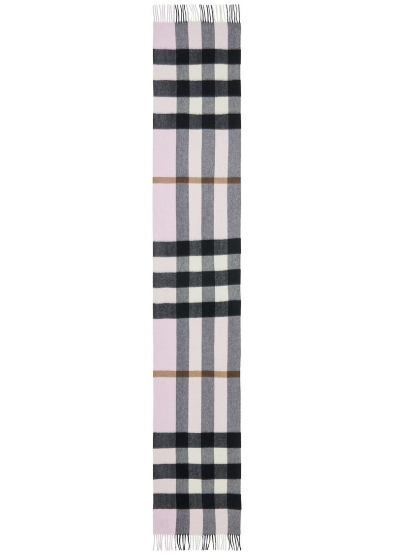 Burberry check cashmere scarf