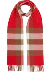 Burberry check cashmere scarf