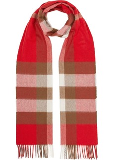 Burberry check cashmere scarf