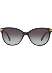 Burberry check detail round sunglasses