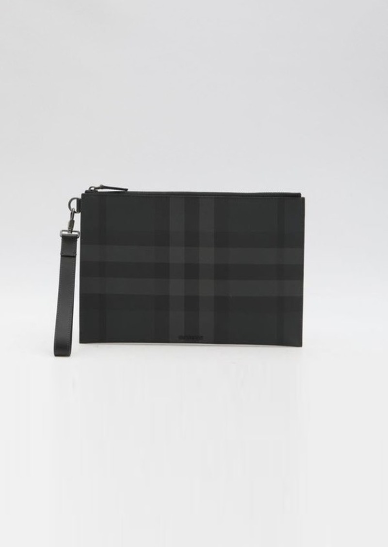 Burberry Check Large pouch