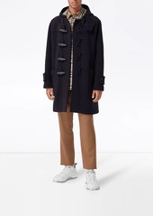 Burberry check-lined duffle coat