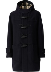 Burberry check-lined duffle coat