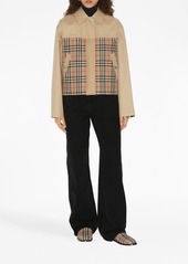 Burberry check-panel cotton jacket