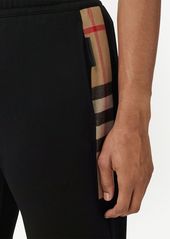 Burberry check-panelled track pants