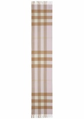 Burberry check pattern cashmere scarf