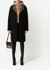 Burberry check-pattern reversible wool coat