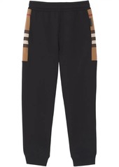 Burberry check-pattern track pants