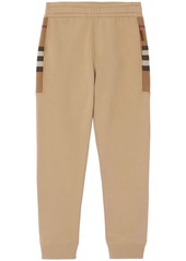 Burberry check-pattern track pants