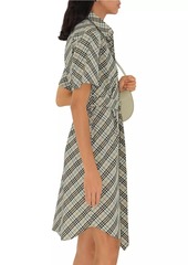 Burberry Check Poplin Belted Shirtdress