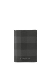 Burberry check-print bifold card holder