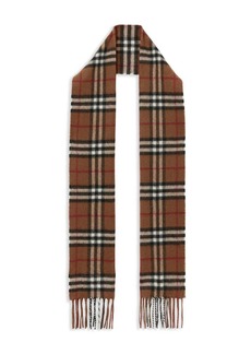 Burberry check-print cashmere scarf