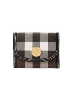 Burberry check-print leather wallet