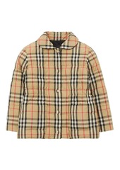 Burberry check-print reversible puffer jacket