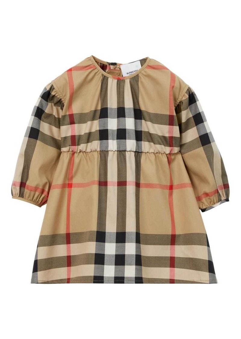 Burberry check-print round-neck dress