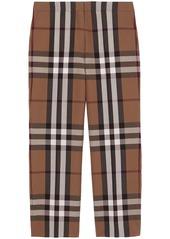 Burberry check print trousers