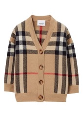 Burberry check-print V-neck cardigan